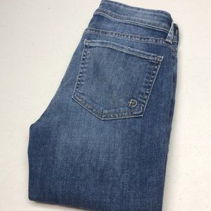 FIDELITY DENIM MILA REGULAR RISE ANKLE SKINNY JEANS 25x27 MADE IN USA 🇺🇸